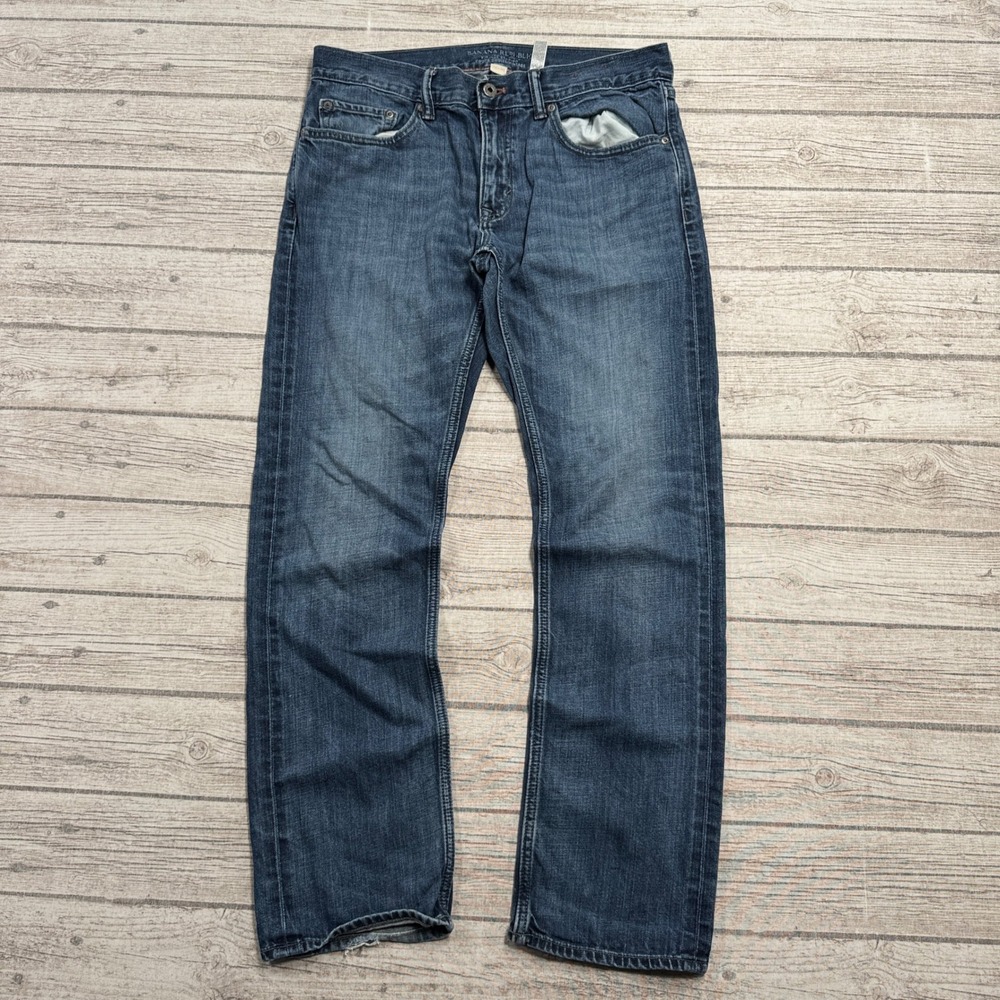 Banana Republic Jeans Men's 32x30 Blue Denim Medium Wash Vintage Straight Leg